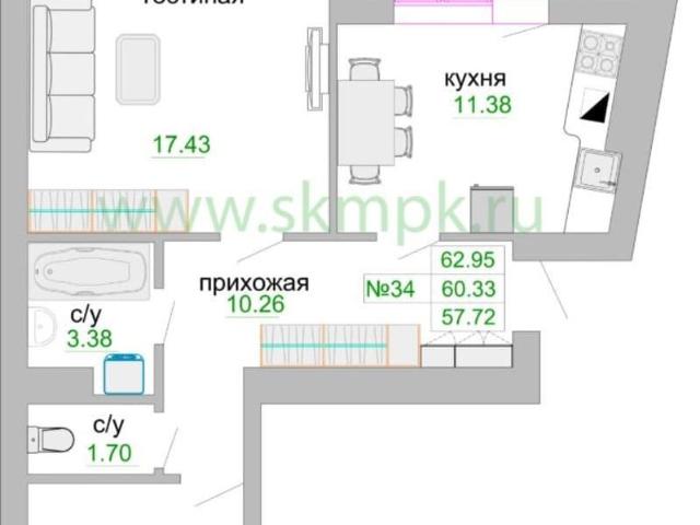 Квартира продажа в Зеленоградский Р-н, Калининградская область