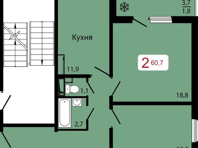 Квартира продажа в Красноярск, Красноярский Край