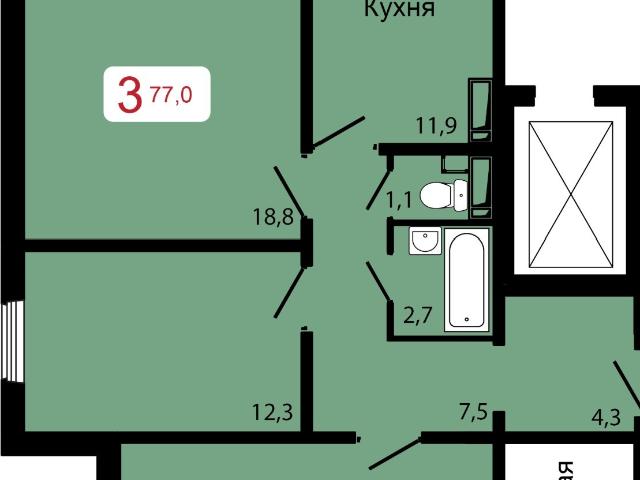 Квартира продажа в Красноярск, Красноярский Край