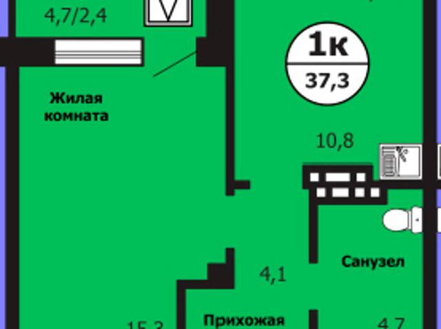 Квартира продажа в Свердловский район, Красноярск