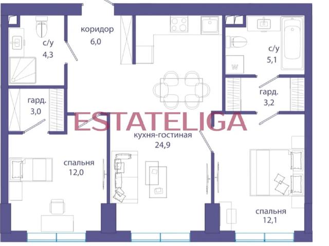 Квартира продажа в Жилой комплекс Событие, Москва