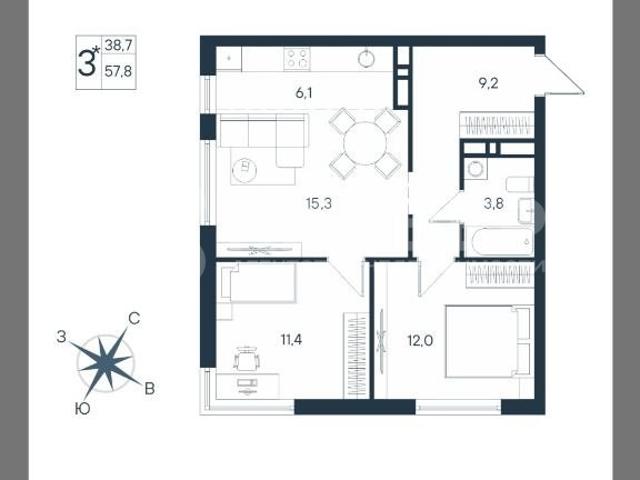 Квартира продажа в Индустриальный район, Пермь