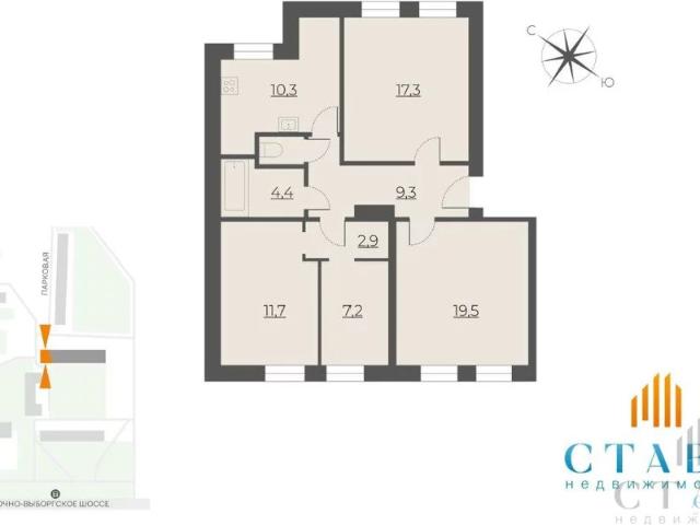 Квартира продажа в Сертолово-1, Сертолово