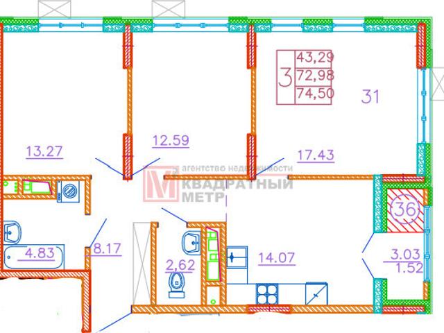 Квартира продажа в Старый Оскол, Белгородская область