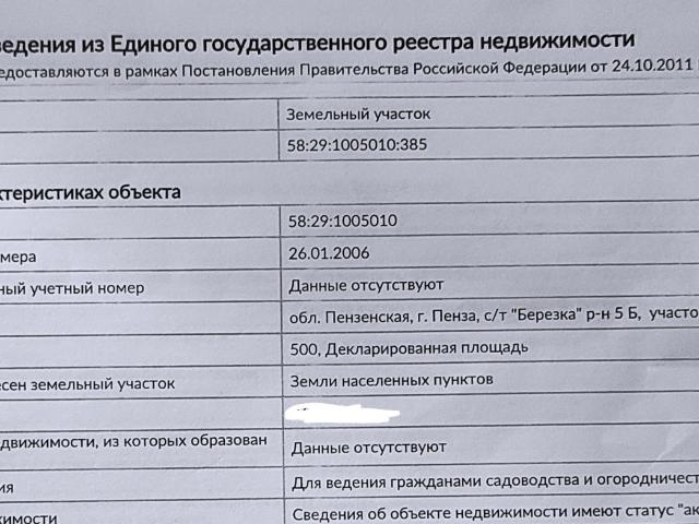 Участок продажа в Пензенская область