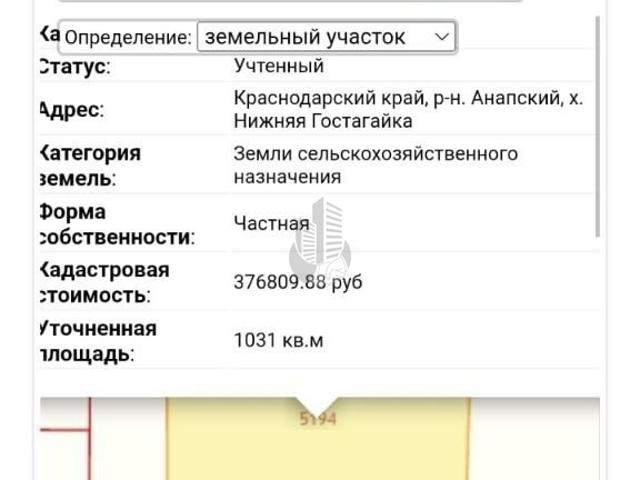 Участок продажа в Краснодарский Край