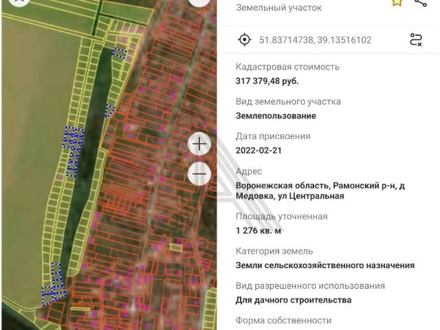 Участок продажа в Воронежская область