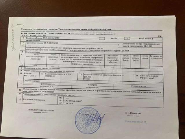 Участок продажа в Верхневеселое С, Краснодарский Край