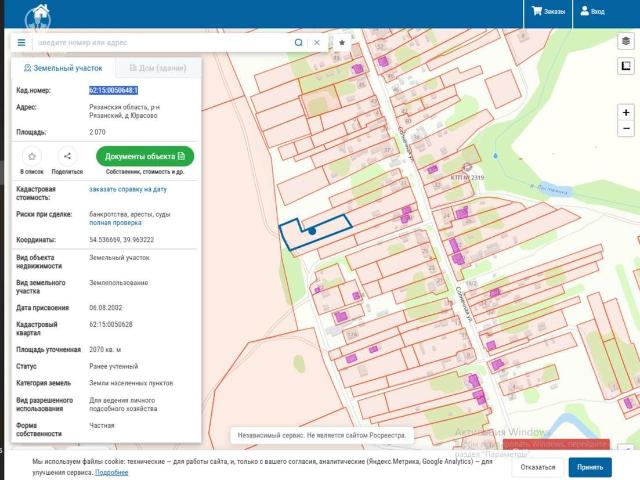 Участок продажа в Рязанская область