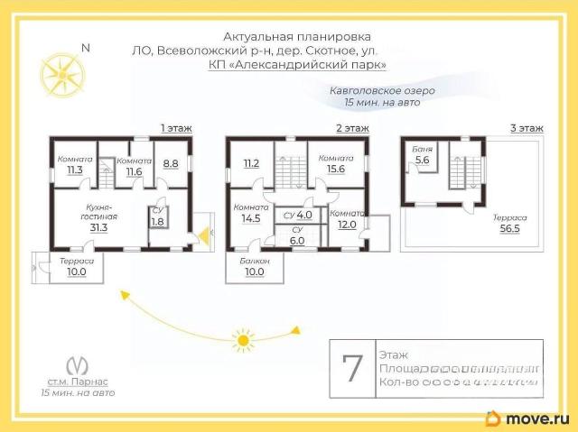 Дом продажа в Скотное Массив, Ленинградская область