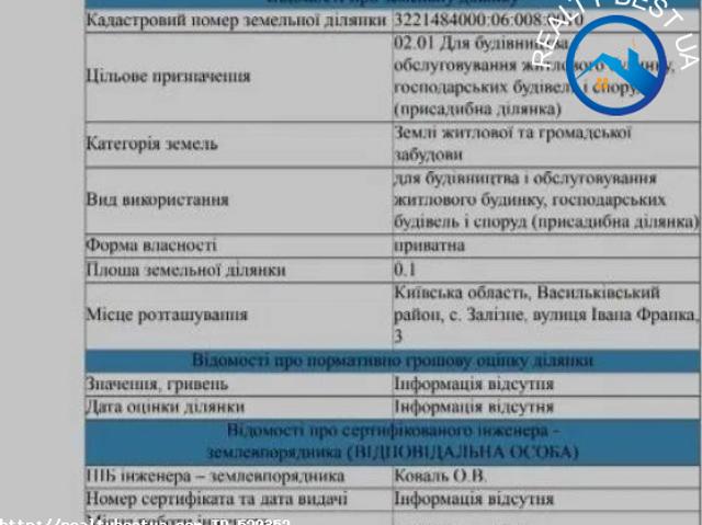 Участок продажа в Глевахе, Винницкой области
