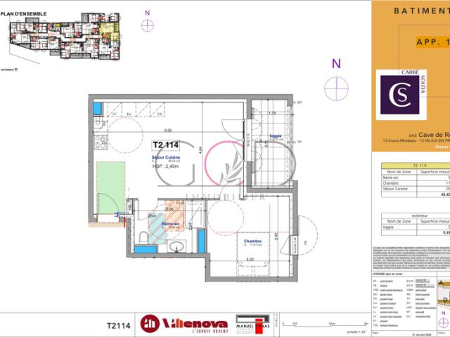 Appartement vente à Aix-en-Provence, Rognes