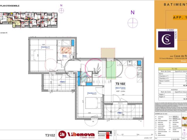Appartement vente à Aix-en-Provence, Rognes