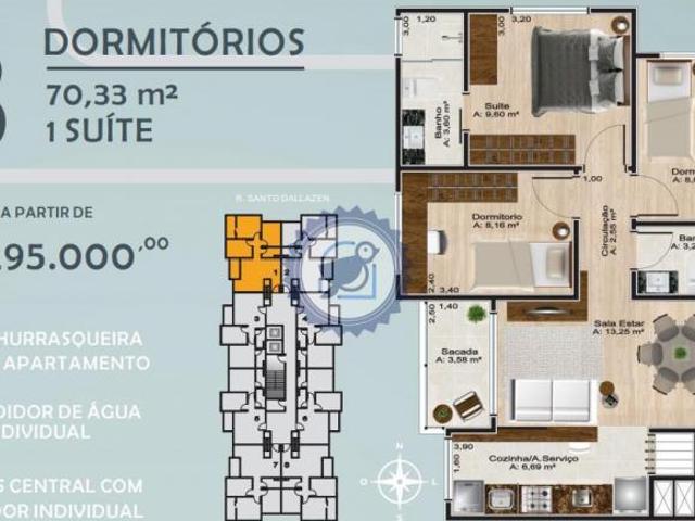 Apartamento venda em Região Geográfica Imediata de Erechim, Barão de Cotegipe