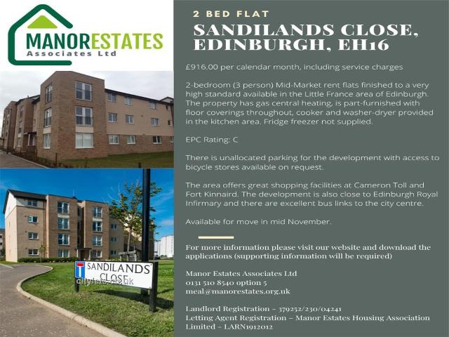 Apartment for rent in Niddrie, City of Edinburgh