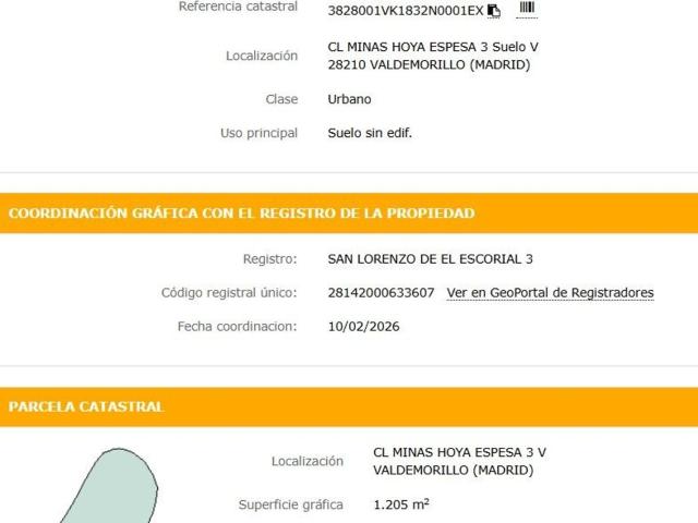 Terreno en venta en Valdemorillo, Comunidad de Madrid