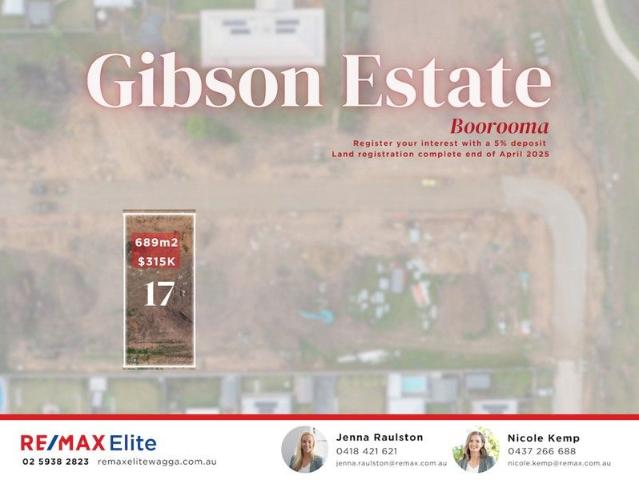 Land for sale in Boorooma