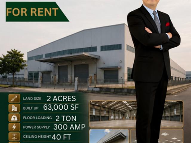Warehouse for rent in Perak