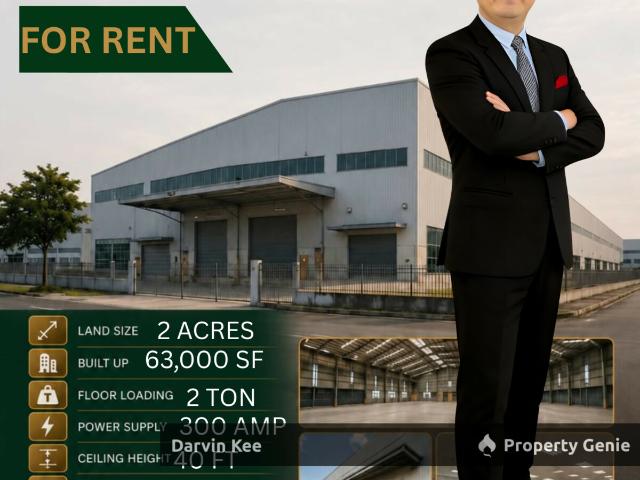 Warehouse for rent in Perak, Tanjong Malim