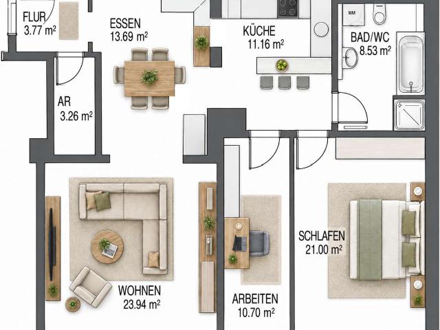 Wohnung kaufen in Aichach