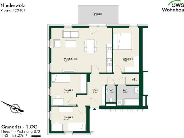 Apartment mieten in Niederwölz