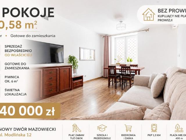 Mieszkanie na sprzedaż w Centrum, Nowy Dwór Mazowiecki