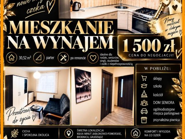 Mieszkanie do wynajęcia w Świecie Nad Osą, Kujawsko-pomorskie