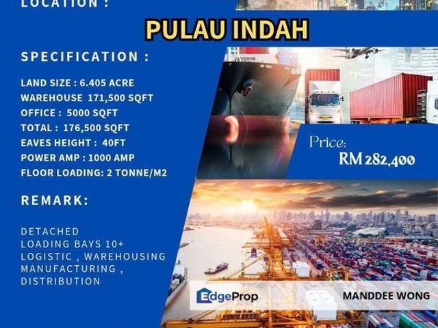 Warehouse for rent in Port Klang, Selangor
