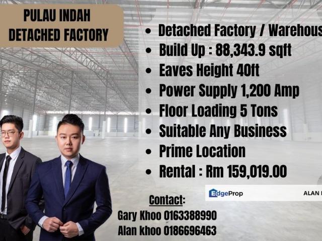Warehouse for rent in Port Klang, Selangor