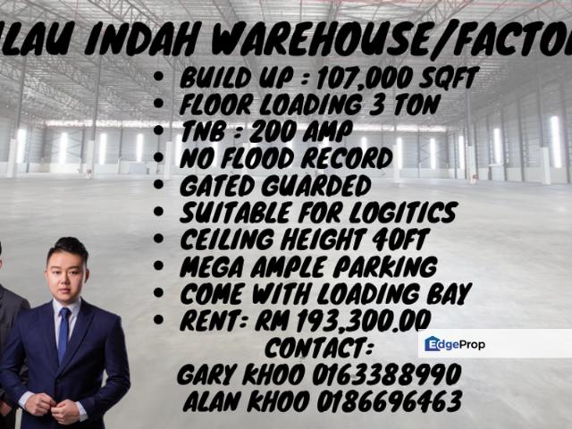 Warehouse for rent in Port Klang, Selangor