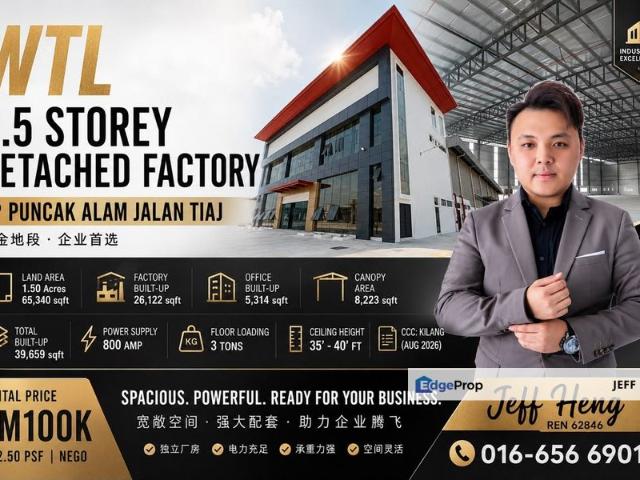 Warehouse for rent in Selangor