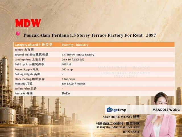 Warehouse for rent in Selangor