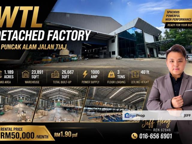 Warehouse for rent in Selangor