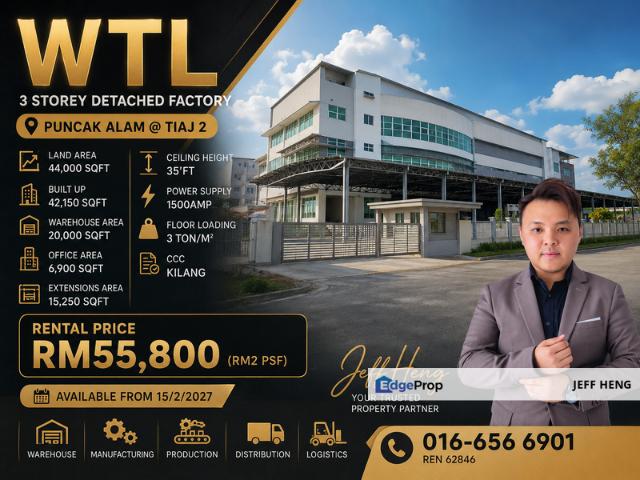 Warehouse for rent in Selangor