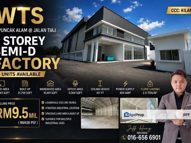 Warehouse for sale in Selangor