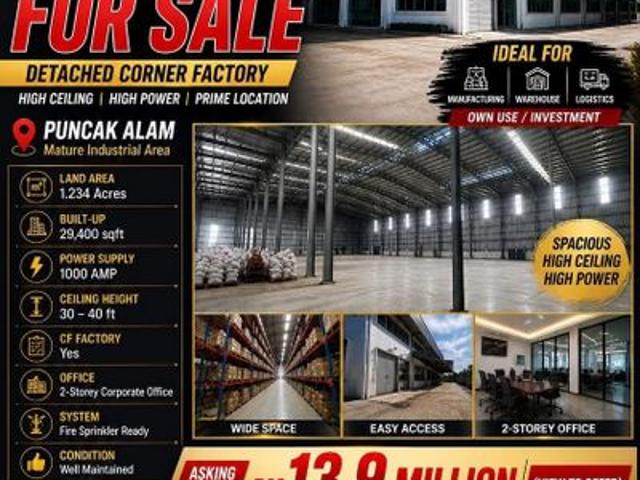 Warehouse for sale in Selangor