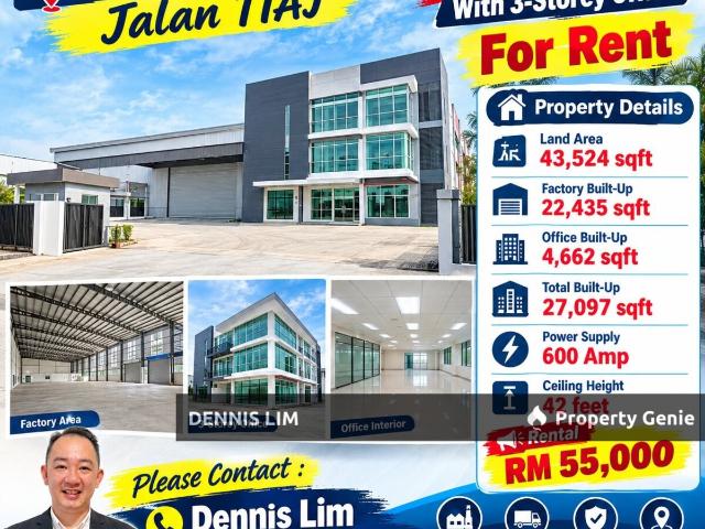 Warehouse for rent in Taman Industri Alam Jaya, Bandar Puncak Alam