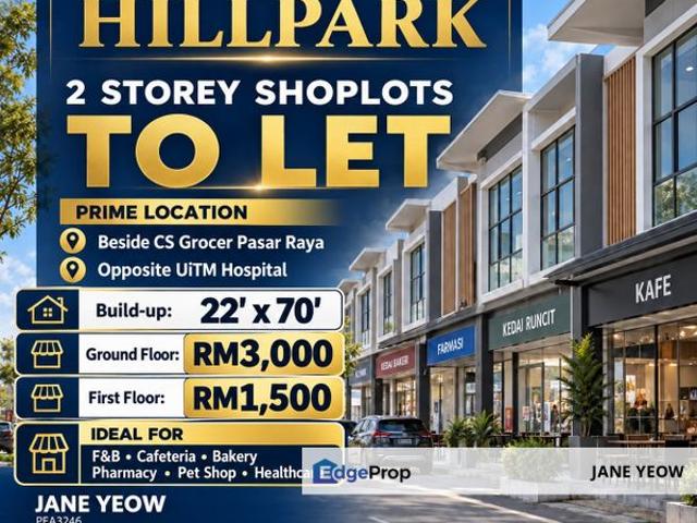Shop for rent in Bandar Puncak Alam, Kuala Selangor