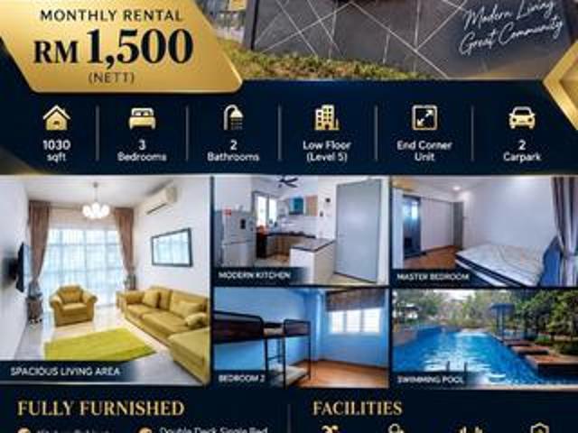 Apartment for rent in Kajang, Langat