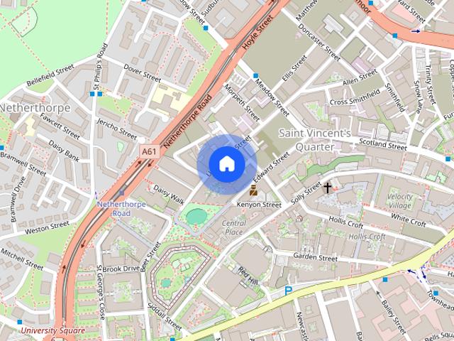 Apartment for rent in Saint Vincent's, Netherthorpe