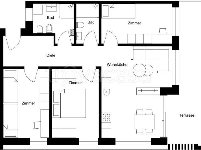 Appartamento in affitto a Überetsch-Unterland - Oltradige-Bassa Atesina, Andriano - Andrian