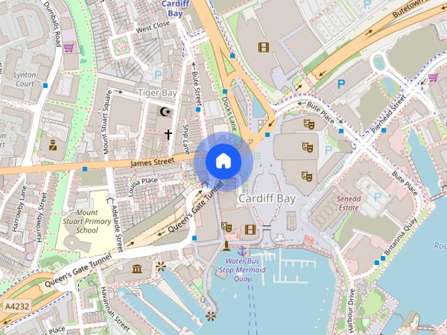 Apartment for rent in Cardiff Bay, Falcon Lodge