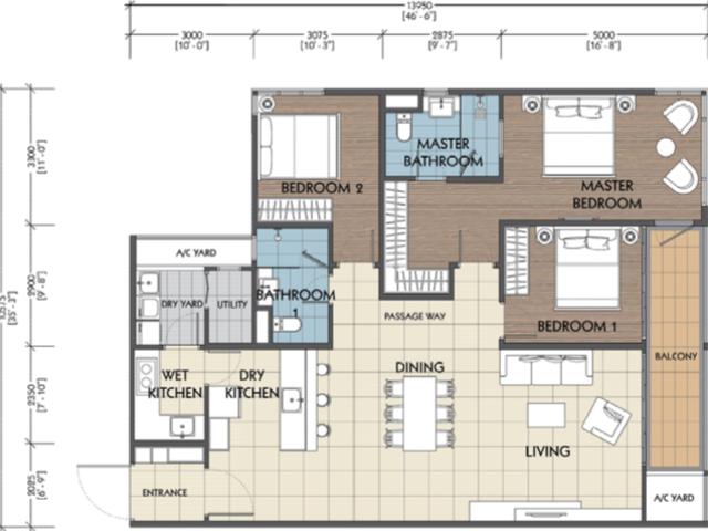 Apartment for rent in Georgetown, Penang