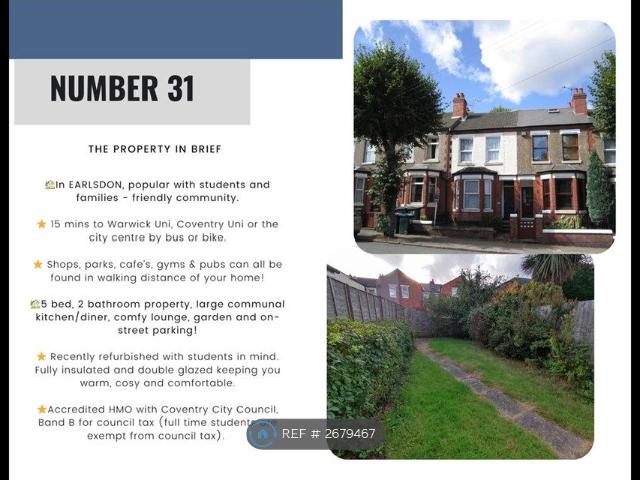 Room for rent in Chapelfields, West Midlands