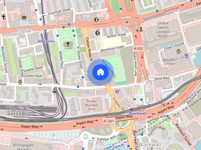 Apartment for rent in Blackwall, Greater London