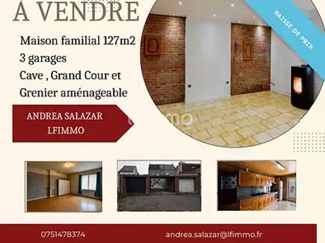 Maison vente à Valenciennes, Quiévrechain