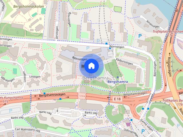 Lägenhet hyra i Bergshamra, Stockholm