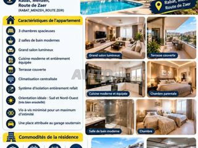 Appartement location à Rbat