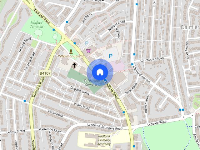 House for rent in Radford, West Midlands