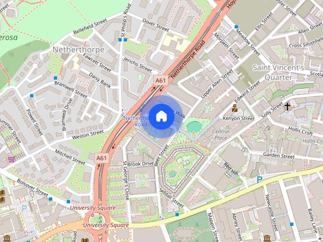 Apartment for rent in Saint George's, Netherthorpe